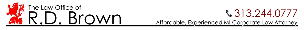 The Law Office of Russell D. Brown - Serving Business Clients Throughout the State of Michigan